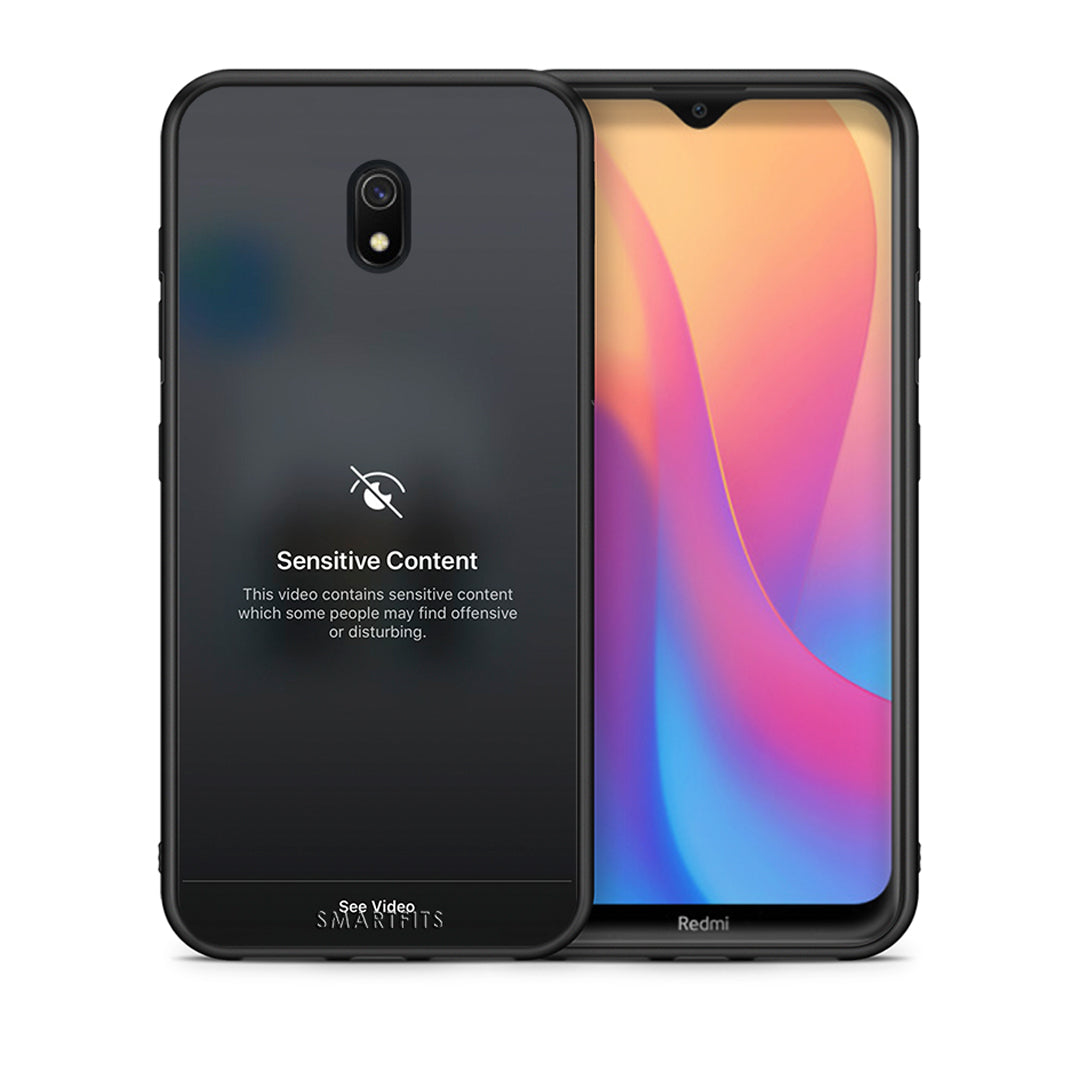 Θήκη Xiaomi Redmi 8A Sensitive Content από τη Smartfits με σχέδιο στο πίσω μέρος και μαύρο περίβλημα | Xiaomi Redmi 8A Sensitive Content case with colorful back and black bezels