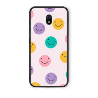 Thumbnail for Xiaomi Redmi 8A Smiley Faces θήκη από τη Smartfits με σχέδιο στο πίσω μέρος και μαύρο περίβλημα | Smartphone case with colorful back and black bezels by Smartfits