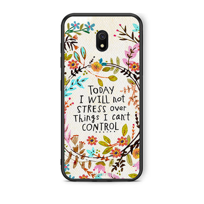 Xiaomi Redmi 8A Stress Over θήκη από τη Smartfits με σχέδιο στο πίσω μέρος και μαύρο περίβλημα | Smartphone case with colorful back and black bezels by Smartfits