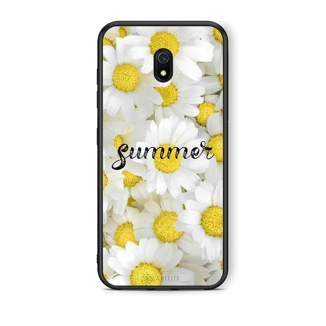 Xiaomi Redmi 8A Summer Daisies Θήκη από τη Smartfits με σχέδιο στο πίσω μέρος και μαύρο περίβλημα | Smartphone case with colorful back and black bezels by Smartfits