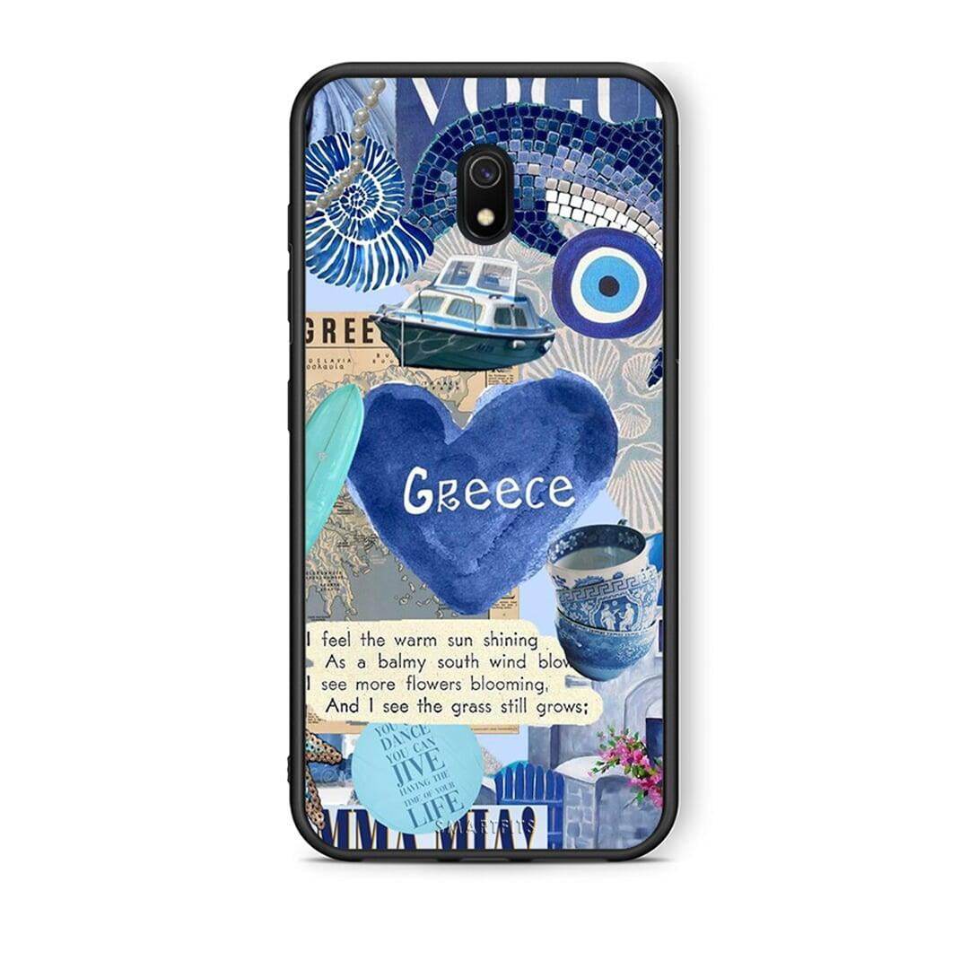 Xiaomi Redmi 8A Summer In Greece Θήκη από τη Smartfits με σχέδιο στο πίσω μέρος και μαύρο περίβλημα | Smartphone case with colorful back and black bezels by Smartfits