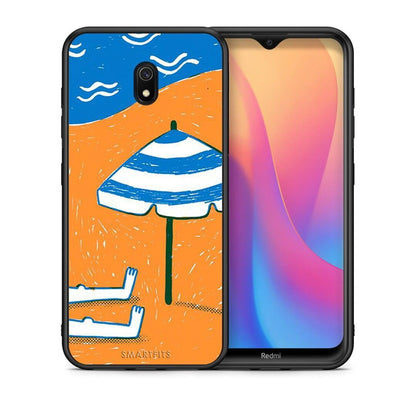 Θήκη Xiaomi Redmi 8A Summering από τη Smartfits με σχέδιο στο πίσω μέρος και μαύρο περίβλημα | Xiaomi Redmi 8A Summering case with colorful back and black bezels