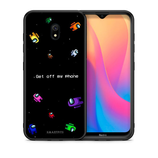 Θήκη Xiaomi Redmi 8A AFK Text από τη Smartfits με σχέδιο στο πίσω μέρος και μαύρο περίβλημα | Xiaomi Redmi 8A AFK Text case with colorful back and black bezels