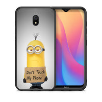 Thumbnail for Θήκη Xiaomi Redmi 8A Minion Text από τη Smartfits με σχέδιο στο πίσω μέρος και μαύρο περίβλημα | Xiaomi Redmi 8A Minion Text case with colorful back and black bezels