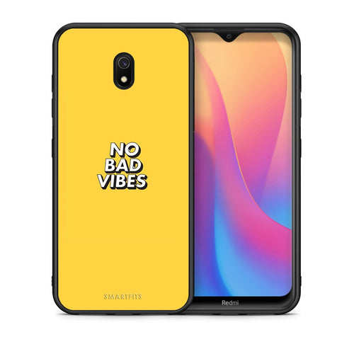 Θήκη Xiaomi Redmi 8A Vibes Text από τη Smartfits με σχέδιο στο πίσω μέρος και μαύρο περίβλημα | Xiaomi Redmi 8A Vibes Text case with colorful back and black bezels
