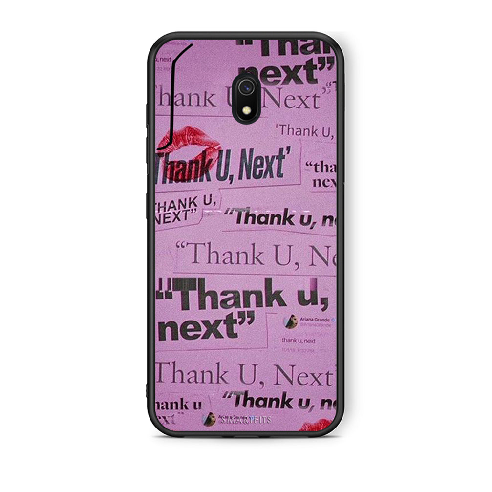 Xiaomi Redmi 8A Thank You Next Θήκη Αγίου Βαλεντίνου από τη Smartfits με σχέδιο στο πίσω μέρος και μαύρο περίβλημα | Smartphone case with colorful back and black bezels by Smartfits
