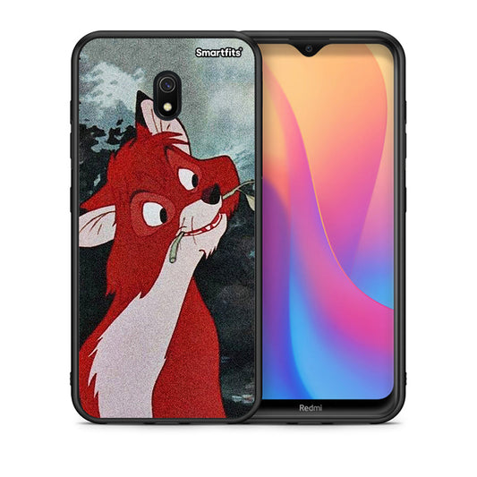 Θήκη Xiaomi Redmi 8A Tod And Vixey Love 1 από τη Smartfits με σχέδιο στο πίσω μέρος και μαύρο περίβλημα | Xiaomi Redmi 8A Tod And Vixey Love 1 case with colorful back and black bezels