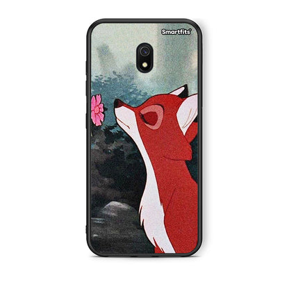 Xiaomi Redmi 8A Tod And Vixey Love 2 θήκη από τη Smartfits με σχέδιο στο πίσω μέρος και μαύρο περίβλημα | Smartphone case with colorful back and black bezels by Smartfits