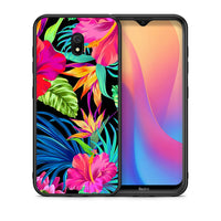 Thumbnail for Θήκη Xiaomi Redmi 8A Tropical Flowers από τη Smartfits με σχέδιο στο πίσω μέρος και μαύρο περίβλημα | Xiaomi Redmi 8A Tropical Flowers case with colorful back and black bezels