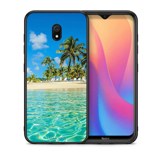 Θήκη Xiaomi Redmi 8A Tropical Vibes από τη Smartfits με σχέδιο στο πίσω μέρος και μαύρο περίβλημα | Xiaomi Redmi 8A Tropical Vibes case with colorful back and black bezels