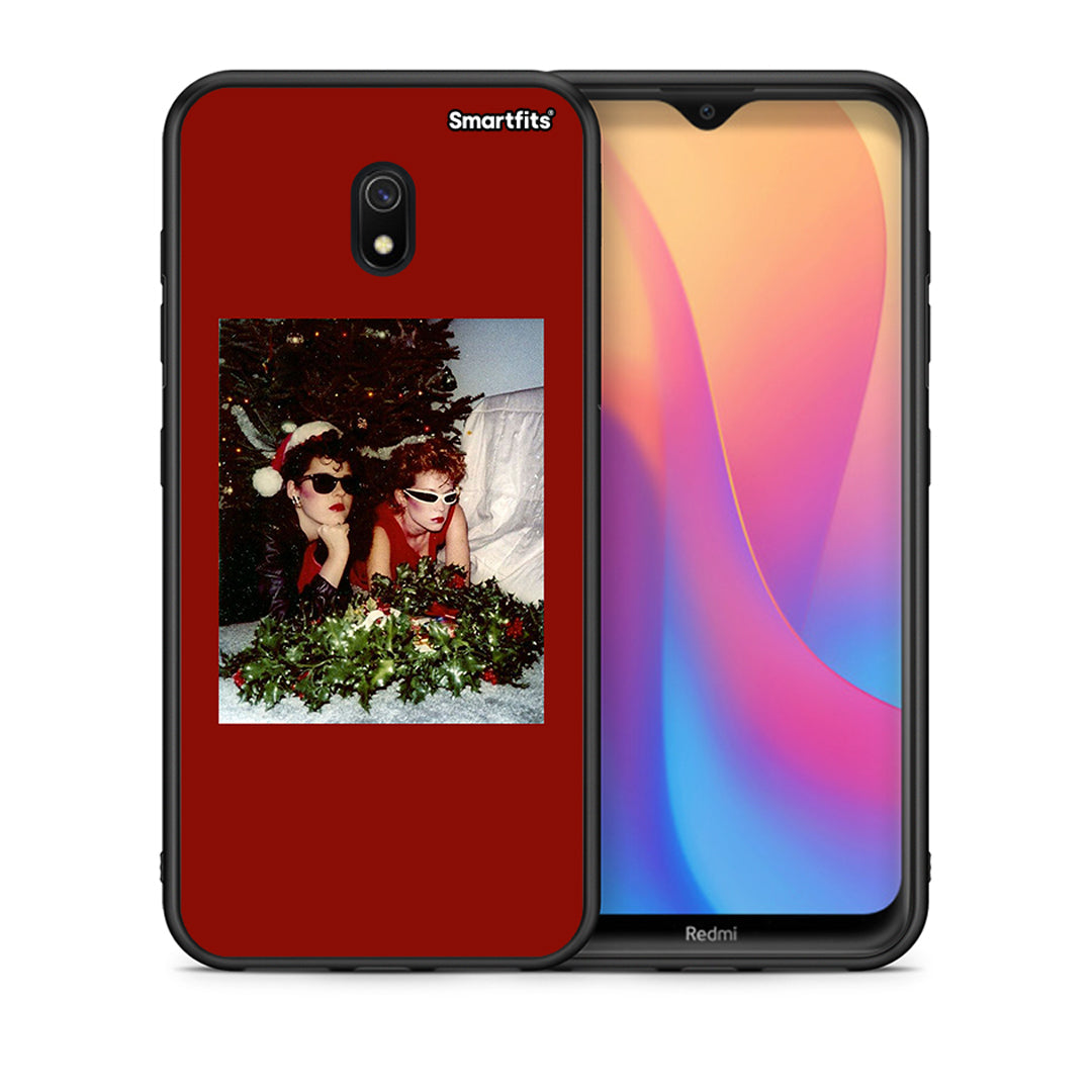 Θήκη Xiaomi Redmi 8A Waiting For Xmas από τη Smartfits με σχέδιο στο πίσω μέρος και μαύρο περίβλημα | Xiaomi Redmi 8A Waiting For Xmas case with colorful back and black bezels