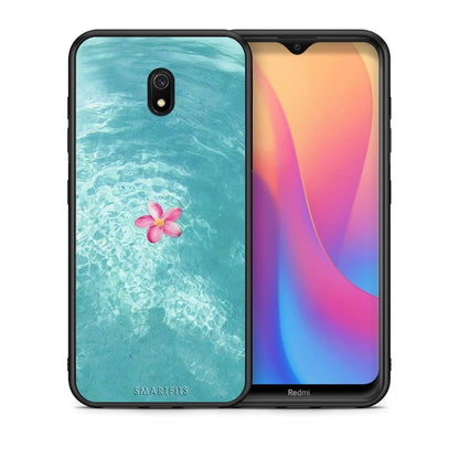 Θήκη Xiaomi Redmi 8A Water Flower από τη Smartfits με σχέδιο στο πίσω μέρος και μαύρο περίβλημα | Xiaomi Redmi 8A Water Flower case with colorful back and black bezels