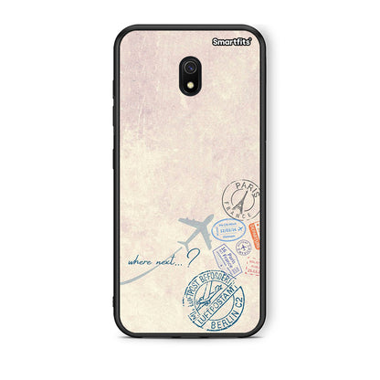 Xiaomi Redmi 8A Where Next Θήκη από τη Smartfits με σχέδιο στο πίσω μέρος και μαύρο περίβλημα | Smartphone case with colorful back and black bezels by Smartfits