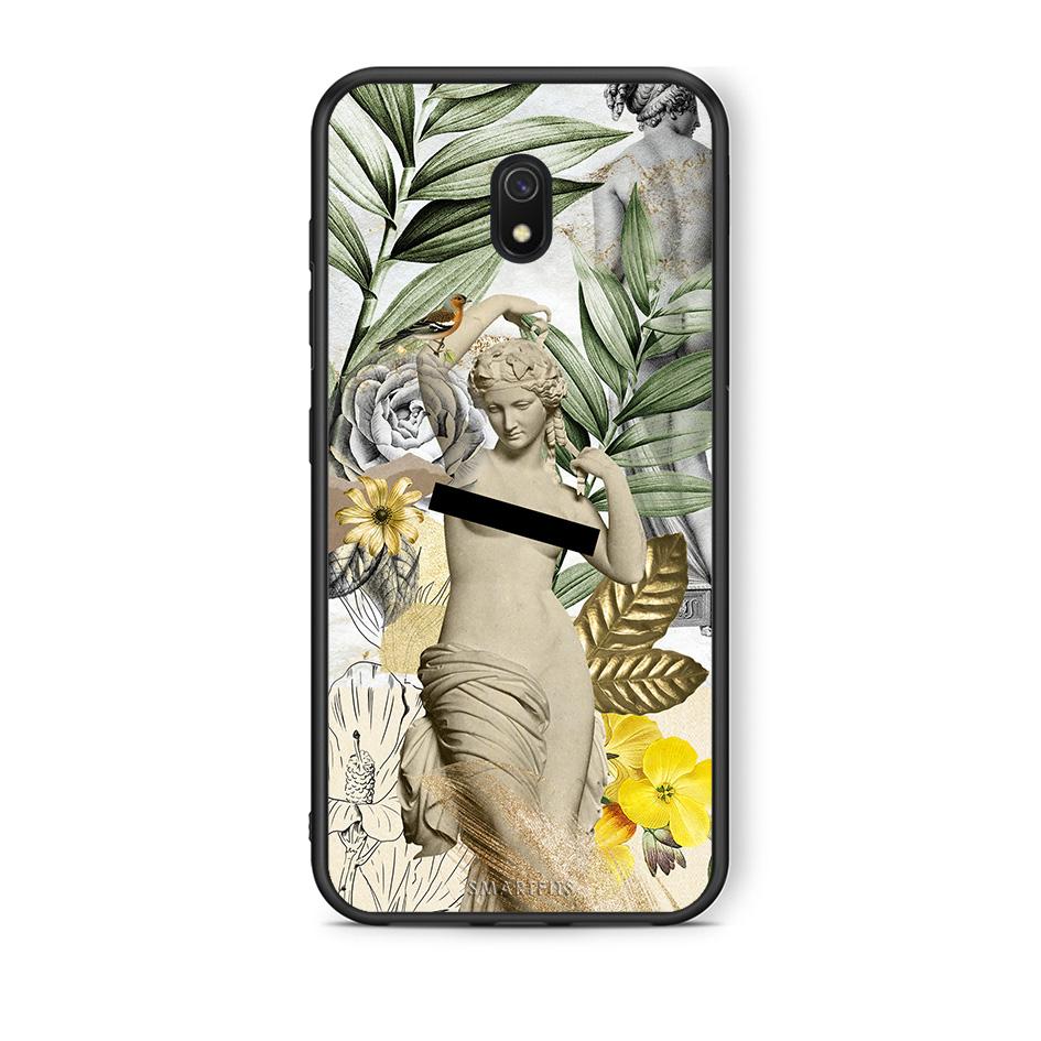 Xiaomi Redmi 8A Woman Statue θήκη από τη Smartfits με σχέδιο στο πίσω μέρος και μαύρο περίβλημα | Smartphone case with colorful back and black bezels by Smartfits
