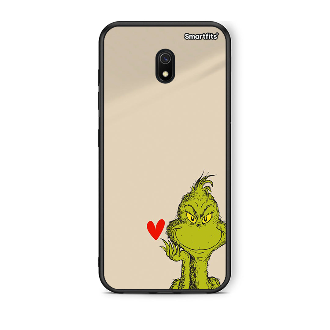 Xiaomi Redmi 8A Xmas Grinch θήκη από τη Smartfits με σχέδιο στο πίσω μέρος και μαύρο περίβλημα | Smartphone case with colorful back and black bezels by Smartfits