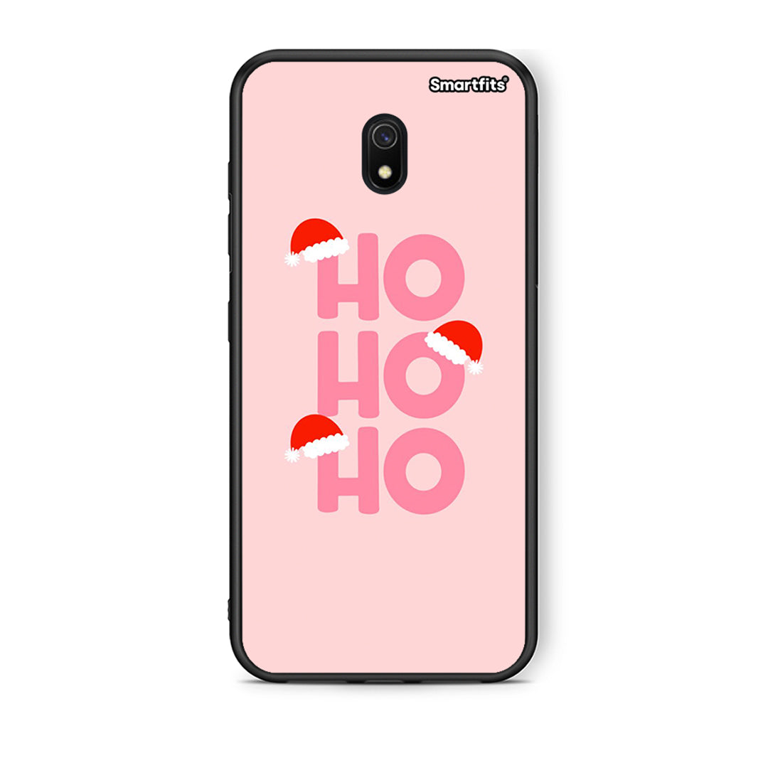 Xiaomi Redmi 8A Xmas Ho Ho Ho θήκη από τη Smartfits με σχέδιο στο πίσω μέρος και μαύρο περίβλημα | Smartphone case with colorful back and black bezels by Smartfits