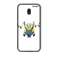 Thumbnail for Xiaomi Redmi 8A Xmas Minion Lights θήκη από τη Smartfits με σχέδιο στο πίσω μέρος και μαύρο περίβλημα | Smartphone case with colorful back and black bezels by Smartfits