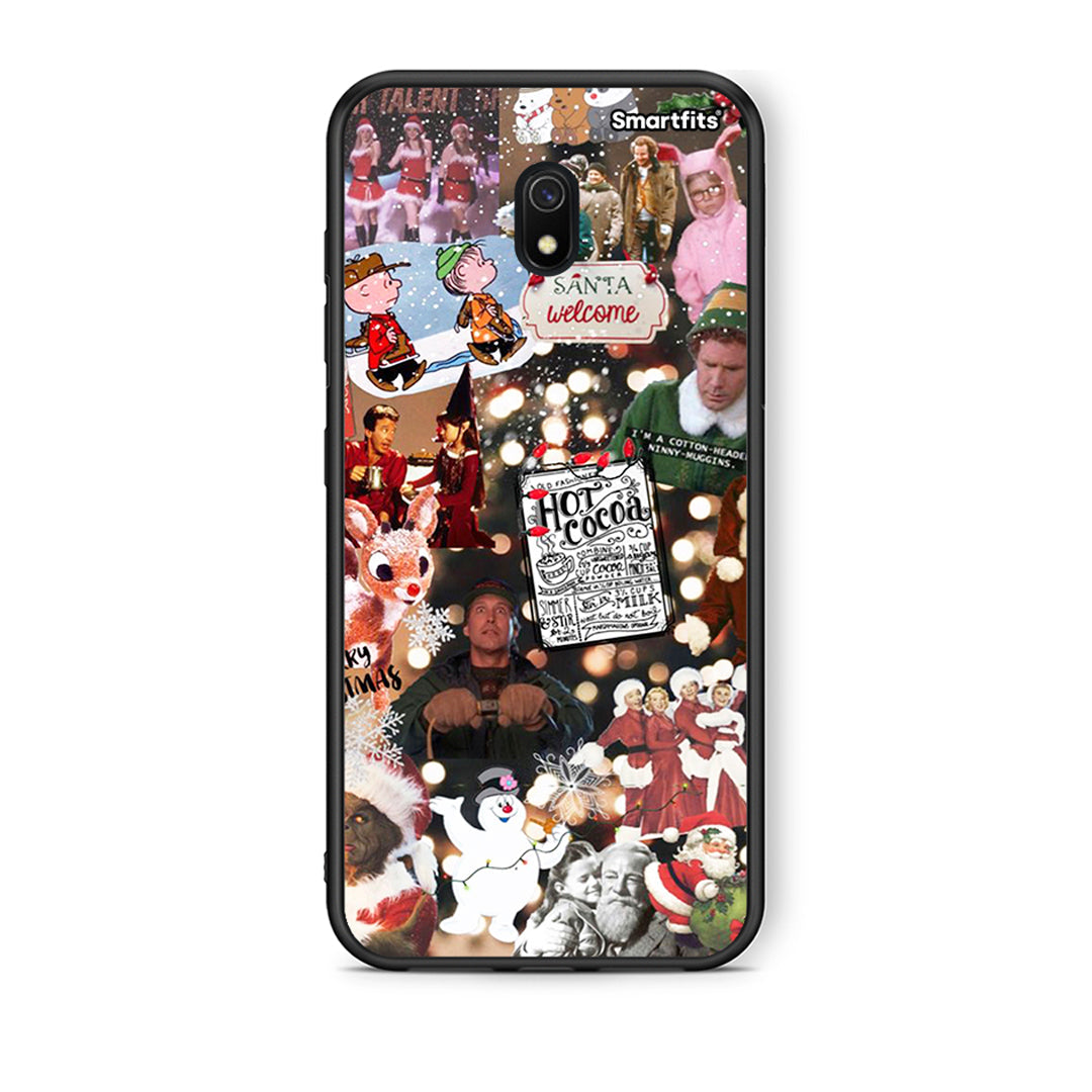 Xiaomi Redmi 8A Xmas Movies θήκη από τη Smartfits με σχέδιο στο πίσω μέρος και μαύρο περίβλημα | Smartphone case with colorful back and black bezels by Smartfits