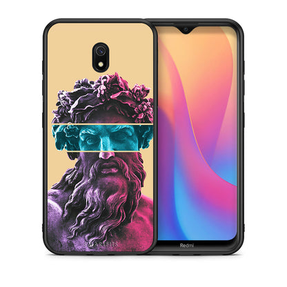 Θήκη Αγίου Βαλεντίνου Xiaomi Redmi 8A Zeus Art από τη Smartfits με σχέδιο στο πίσω μέρος και μαύρο περίβλημα | Xiaomi Redmi 8A Zeus Art case with colorful back and black bezels