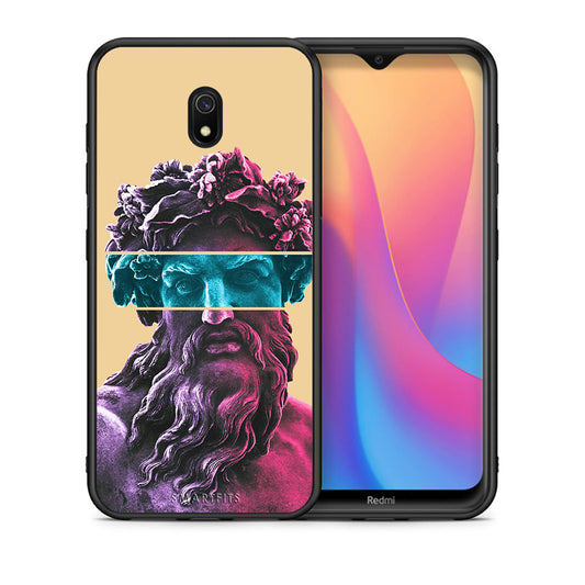 Θήκη Αγίου Βαλεντίνου Xiaomi Redmi 8A Zeus Art από τη Smartfits με σχέδιο στο πίσω μέρος και μαύρο περίβλημα | Xiaomi Redmi 8A Zeus Art case with colorful back and black bezels