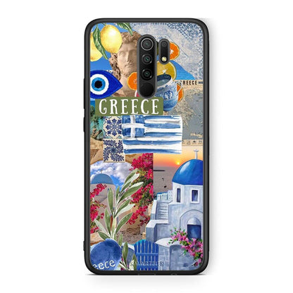 Xiaomi Redmi 9 / 9 Prime All Greek Θήκη από τη Smartfits με σχέδιο στο πίσω μέρος και μαύρο περίβλημα | Smartphone case with colorful back and black bezels by Smartfits