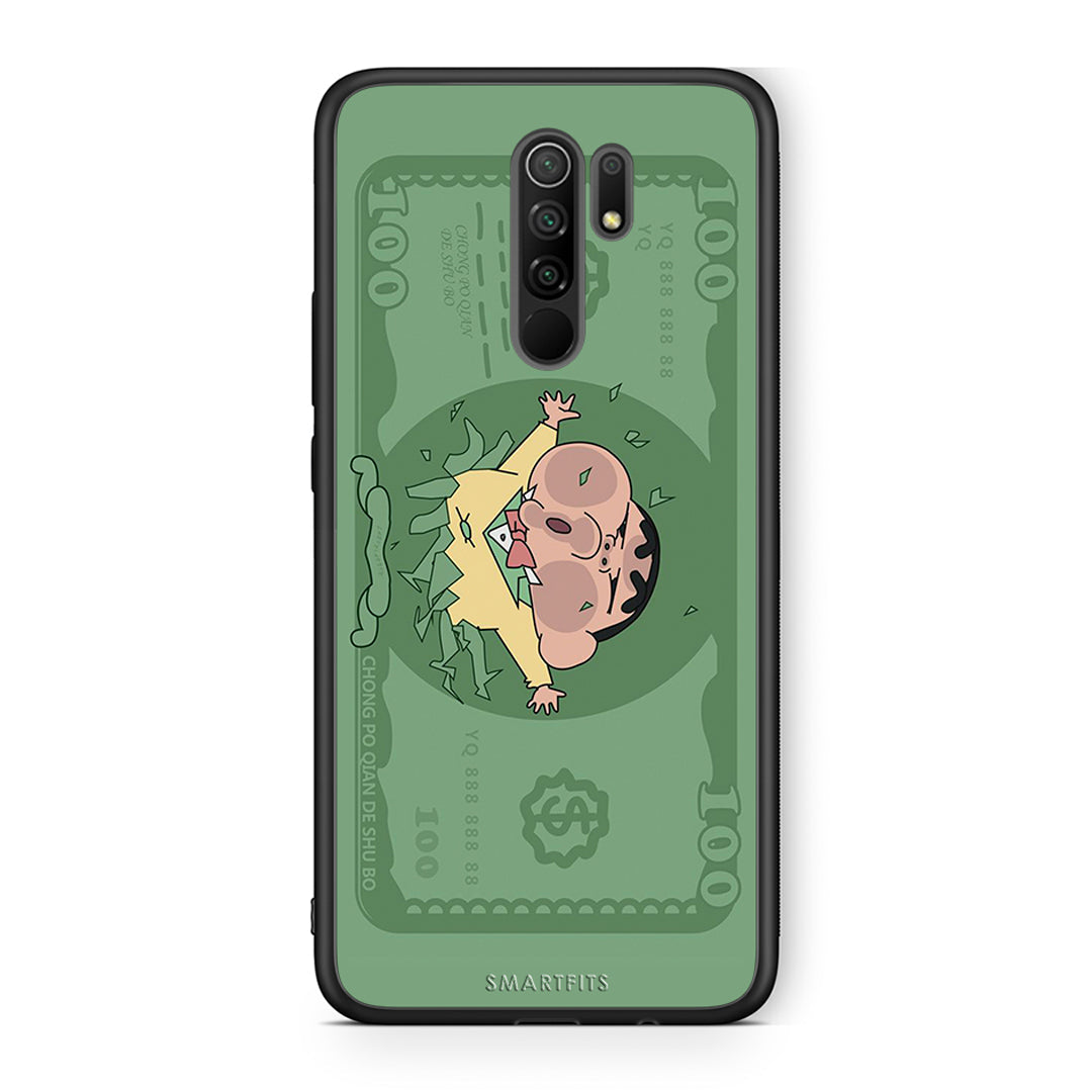 Xiaomi Redmi 9 / 9 Prime Big Money Θήκη Αγίου Βαλεντίνου από τη Smartfits με σχέδιο στο πίσω μέρος και μαύρο περίβλημα | Smartphone case with colorful back and black bezels by Smartfits