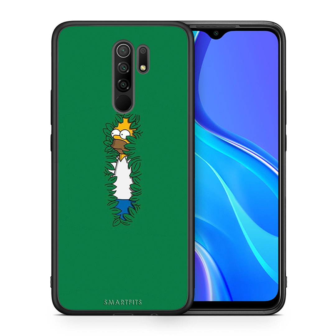 Θήκη Αγίου Βαλεντίνου Xiaomi Redmi 9 / 9 Prime Bush Man από τη Smartfits με σχέδιο στο πίσω μέρος και μαύρο περίβλημα | Xiaomi Redmi 9 / 9 Prime Bush Man case with colorful back and black bezels