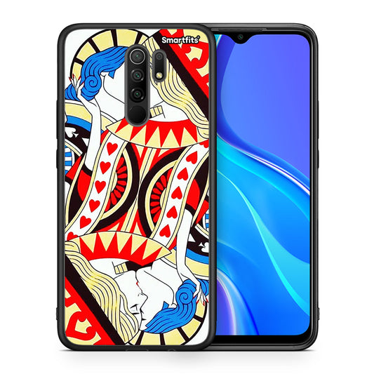 Θήκη Xiaomi Redmi 9/9 Prime Card Love από τη Smartfits με σχέδιο στο πίσω μέρος και μαύρο περίβλημα | Xiaomi Redmi 9/9 Prime Card Love case with colorful back and black bezels