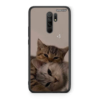 Thumbnail for Xiaomi Redmi 9 / 9 Prime Cats In Love Θήκη από τη Smartfits με σχέδιο στο πίσω μέρος και μαύρο περίβλημα | Smartphone case with colorful back and black bezels by Smartfits