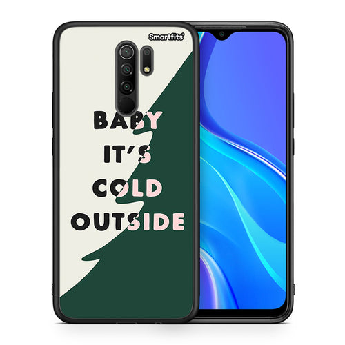 Θήκη Xiaomi Redmi 9/9 Prime Cold Outside από τη Smartfits με σχέδιο στο πίσω μέρος και μαύρο περίβλημα | Xiaomi Redmi 9/9 Prime Cold Outside case with colorful back and black bezels