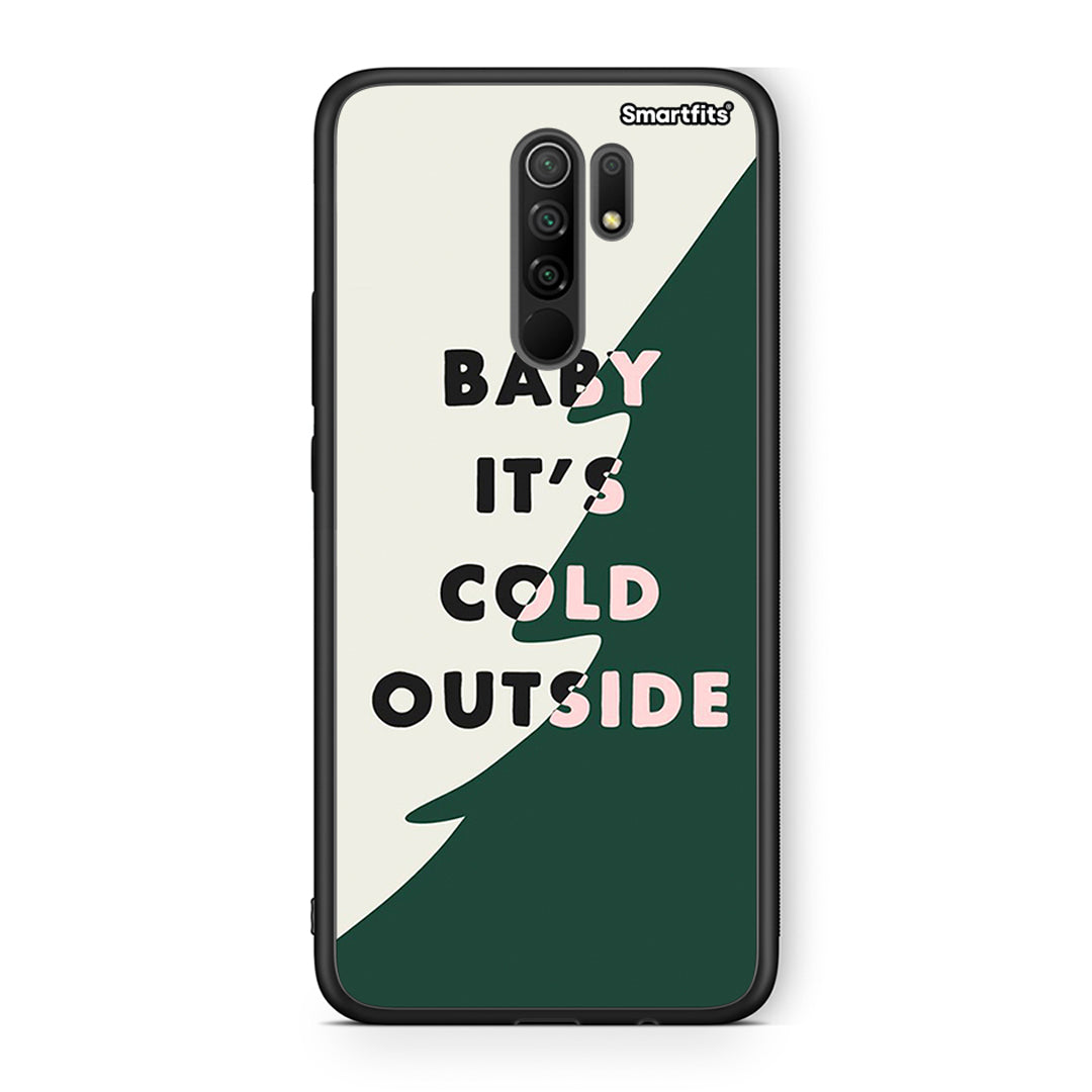 Xiaomi Redmi 9/9 Prime Cold Outside θήκη από τη Smartfits με σχέδιο στο πίσω μέρος και μαύρο περίβλημα | Smartphone case with colorful back and black bezels by Smartfits