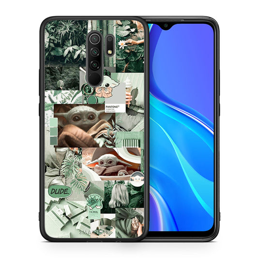 Θήκη Αγίου Βαλεντίνου Xiaomi Redmi 9 / 9 Prime Collage Dude από τη Smartfits με σχέδιο στο πίσω μέρος και μαύρο περίβλημα | Xiaomi Redmi 9 / 9 Prime Collage Dude case with colorful back and black bezels