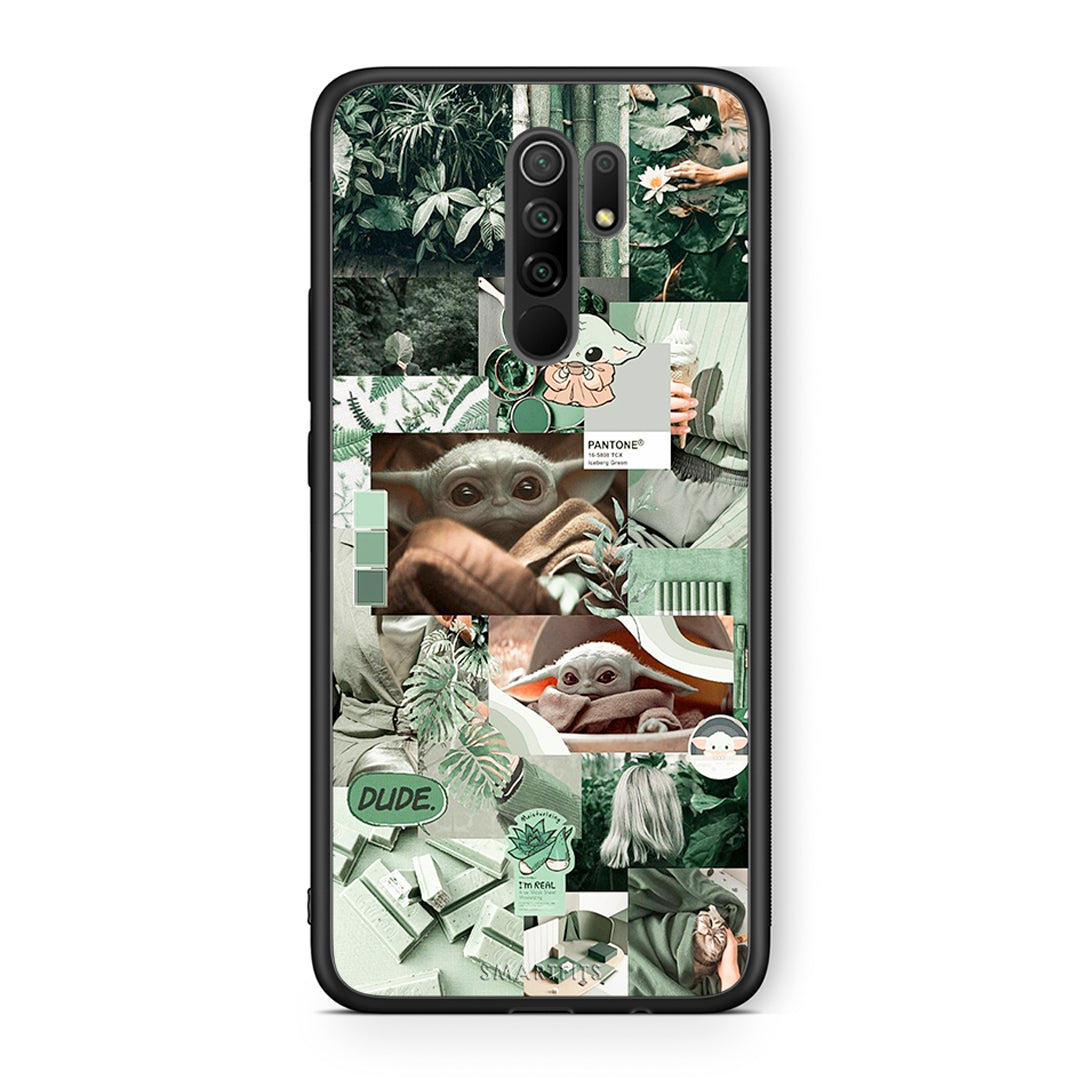 Xiaomi Redmi 9 / 9 Prime Collage Dude Θήκη Αγίου Βαλεντίνου από τη Smartfits με σχέδιο στο πίσω μέρος και μαύρο περίβλημα | Smartphone case with colorful back and black bezels by Smartfits