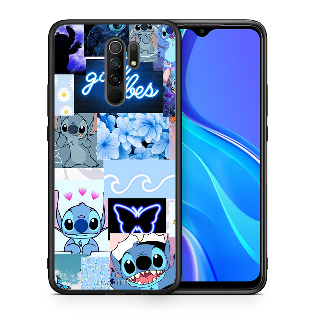 Θήκη Αγίου Βαλεντίνου Xiaomi Redmi 9 / 9 Prime Collage Good Vibes από τη Smartfits με σχέδιο στο πίσω μέρος και μαύρο περίβλημα | Xiaomi Redmi 9 / 9 Prime Collage Good Vibes case with colorful back and black bezels