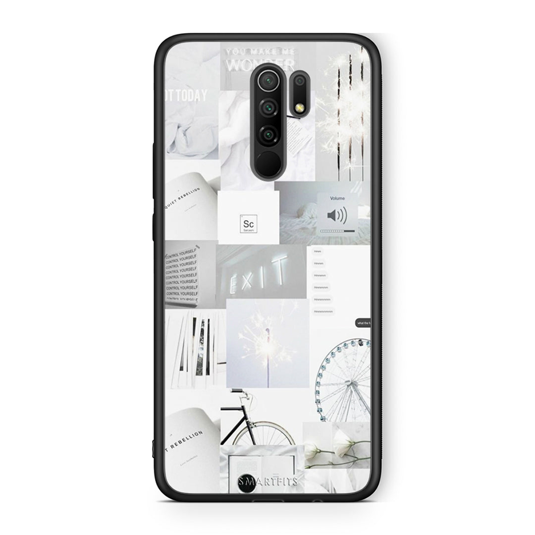 Xiaomi Redmi 9 / 9 Prime Collage Make Me Wonder Θήκη Αγίου Βαλεντίνου από τη Smartfits με σχέδιο στο πίσω μέρος και μαύρο περίβλημα | Smartphone case with colorful back and black bezels by Smartfits
