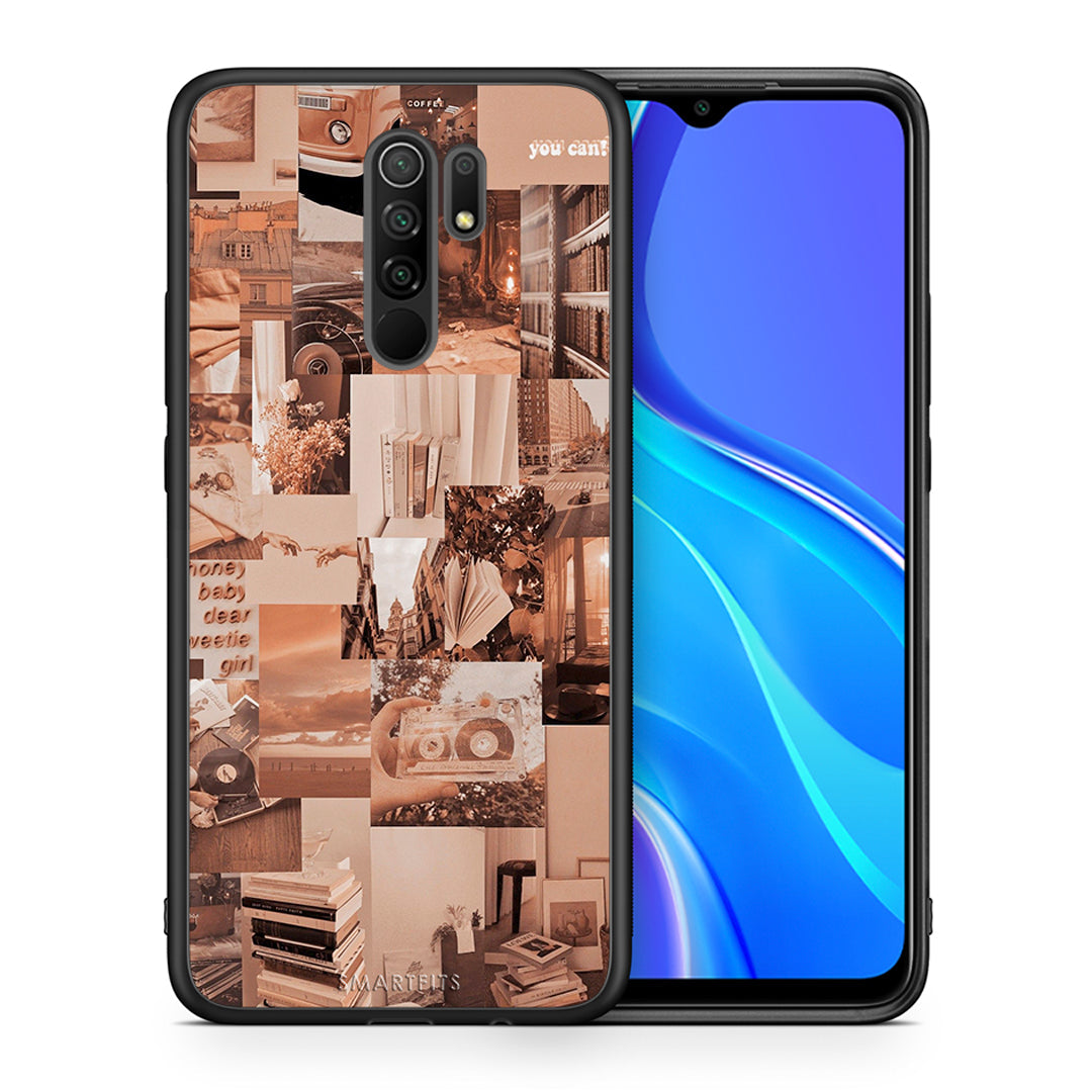 Θήκη Αγίου Βαλεντίνου Xiaomi Redmi 9 / 9 Prime Collage You Can από τη Smartfits με σχέδιο στο πίσω μέρος και μαύρο περίβλημα | Xiaomi Redmi 9 / 9 Prime Collage You Can case with colorful back and black bezels