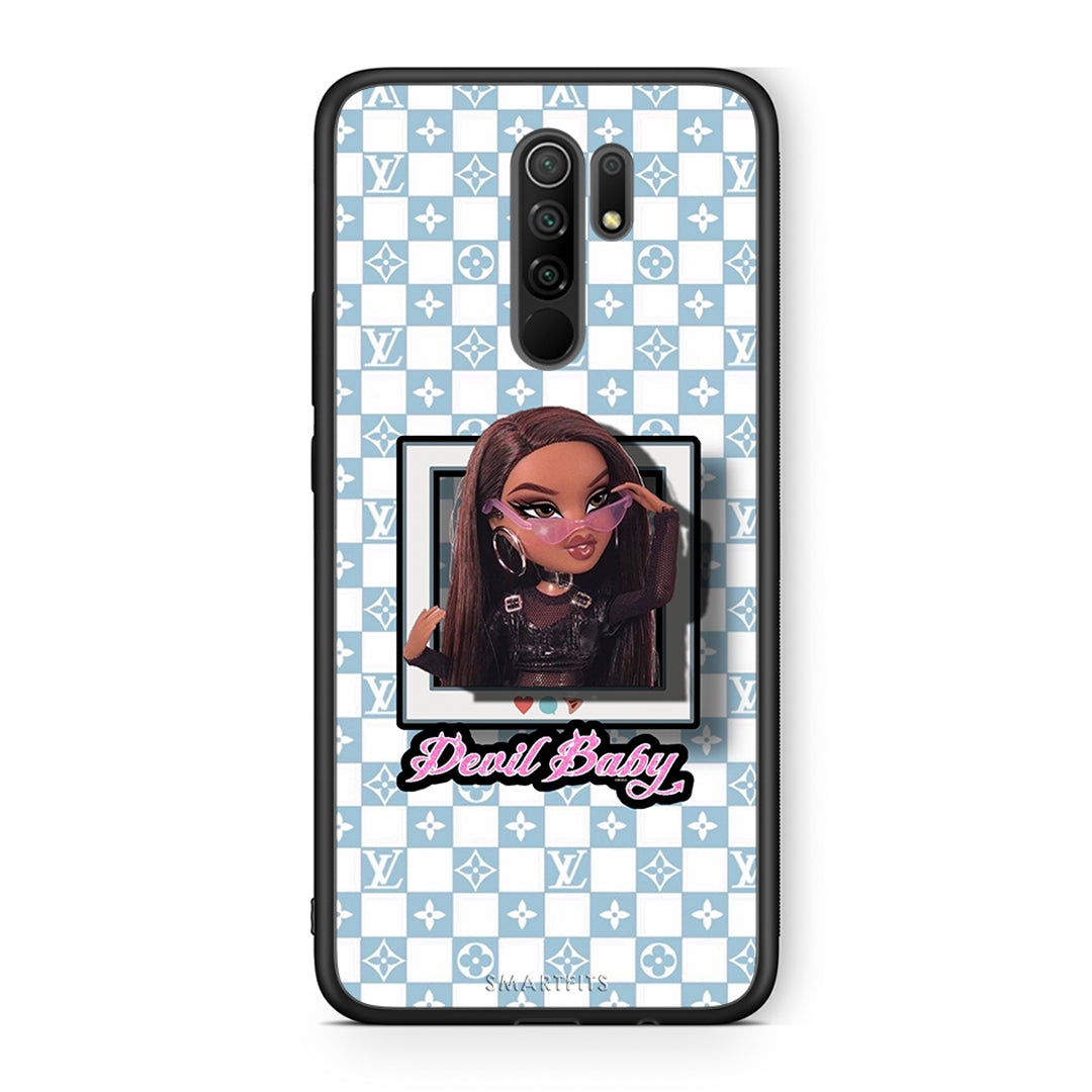 Xiaomi Redmi 9 / 9 Prime Devil Baby Θήκη Αγίου Βαλεντίνου από τη Smartfits με σχέδιο στο πίσω μέρος και μαύρο περίβλημα | Smartphone case with colorful back and black bezels by Smartfits