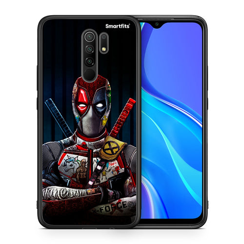 Θήκη Xiaomi Redmi 9/9 Prime Funny Guy από τη Smartfits με σχέδιο στο πίσω μέρος και μαύρο περίβλημα | Xiaomi Redmi 9/9 Prime Funny Guy case with colorful back and black bezels