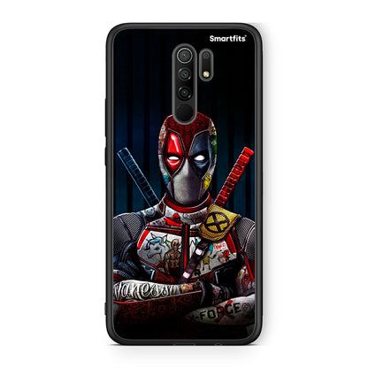 Xiaomi Redmi 9/9 Prime Funny Guy θήκη από τη Smartfits με σχέδιο στο πίσω μέρος και μαύρο περίβλημα | Smartphone case with colorful back and black bezels by Smartfits