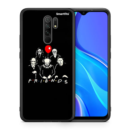 Θήκη Xiaomi Redmi 9 / 9 Prime Halloween Friends από τη Smartfits με σχέδιο στο πίσω μέρος και μαύρο περίβλημα | Xiaomi Redmi 9 / 9 Prime Halloween Friends case with colorful back and black bezels