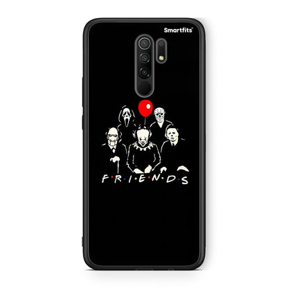 Xiaomi Redmi 9 / 9 Prime Halloween Friends Θήκη από τη Smartfits με σχέδιο στο πίσω μέρος και μαύρο περίβλημα | Smartphone case with colorful back and black bezels by Smartfits