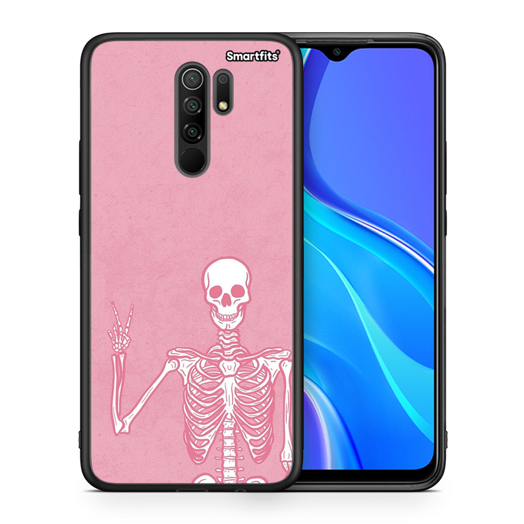 Θήκη Xiaomi Redmi 9 / 9 Prime Halloween Motivation από τη Smartfits με σχέδιο στο πίσω μέρος και μαύρο περίβλημα | Xiaomi Redmi 9 / 9 Prime Halloween Motivation case with colorful back and black bezels