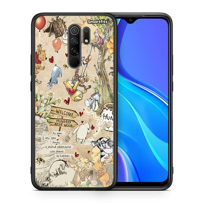 Θήκη Xiaomi Redmi 9/9 Prime Happy Friends από τη Smartfits με σχέδιο στο πίσω μέρος και μαύρο περίβλημα | Xiaomi Redmi 9/9 Prime Happy Friends case with colorful back and black bezels