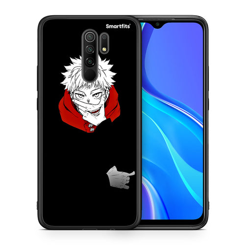 Θήκη Xiaomi Redmi 9/9 Prime Itadori Anime από τη Smartfits με σχέδιο στο πίσω μέρος και μαύρο περίβλημα | Xiaomi Redmi 9/9 Prime Itadori Anime case with colorful back and black bezels