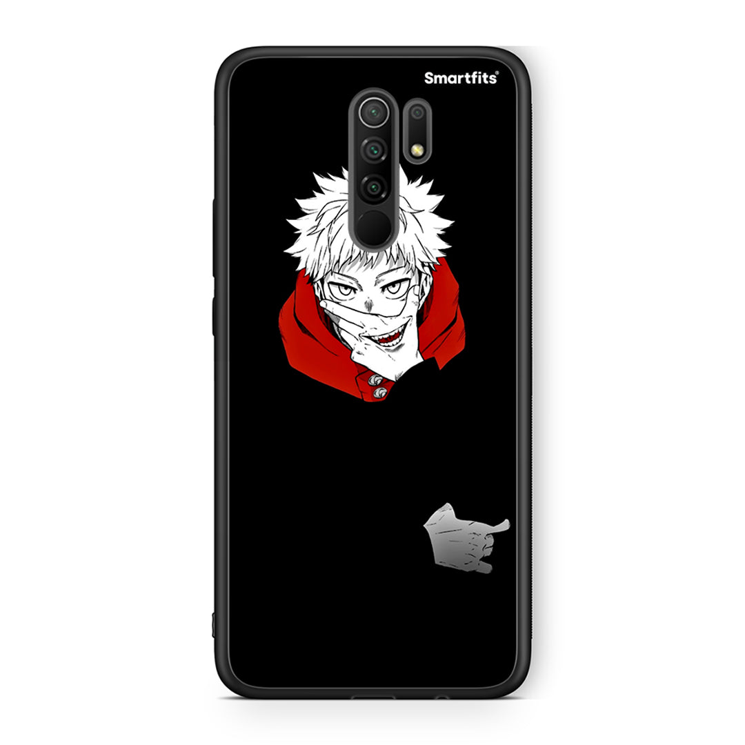 Xiaomi Redmi 9/9 Prime Itadori Anime θήκη από τη Smartfits με σχέδιο στο πίσω μέρος και μαύρο περίβλημα | Smartphone case with colorful back and black bezels by Smartfits