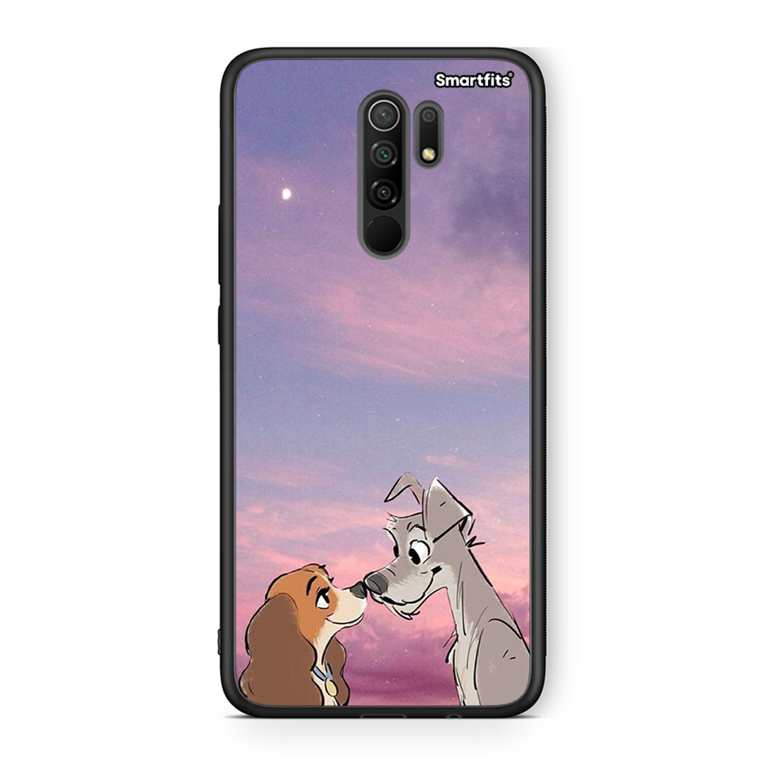 Xiaomi Redmi 9/9 Prime Lady And Tramp θήκη από τη Smartfits με σχέδιο στο πίσω μέρος και μαύρο περίβλημα | Smartphone case with colorful back and black bezels by Smartfits