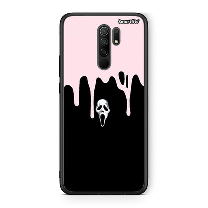 Xiaomi Redmi 9 / 9 Prime Melting Halloween Mask Θήκη από τη Smartfits με σχέδιο στο πίσω μέρος και μαύρο περίβλημα | Smartphone case with colorful back and black bezels by Smartfits