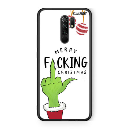 Xiaomi Redmi 9/9 Prime Merry F Xmas θήκη από τη Smartfits με σχέδιο στο πίσω μέρος και μαύρο περίβλημα | Smartphone case with colorful back and black bezels by Smartfits