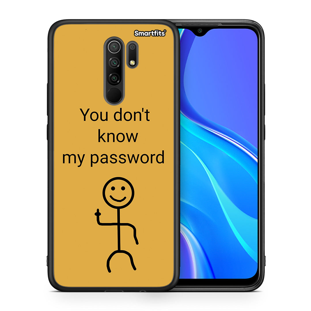 Θήκη Xiaomi Redmi 9 / 9 Prime My Password από τη Smartfits με σχέδιο στο πίσω μέρος και μαύρο περίβλημα | Xiaomi Redmi 9 / 9 Prime My Password case with colorful back and black bezels