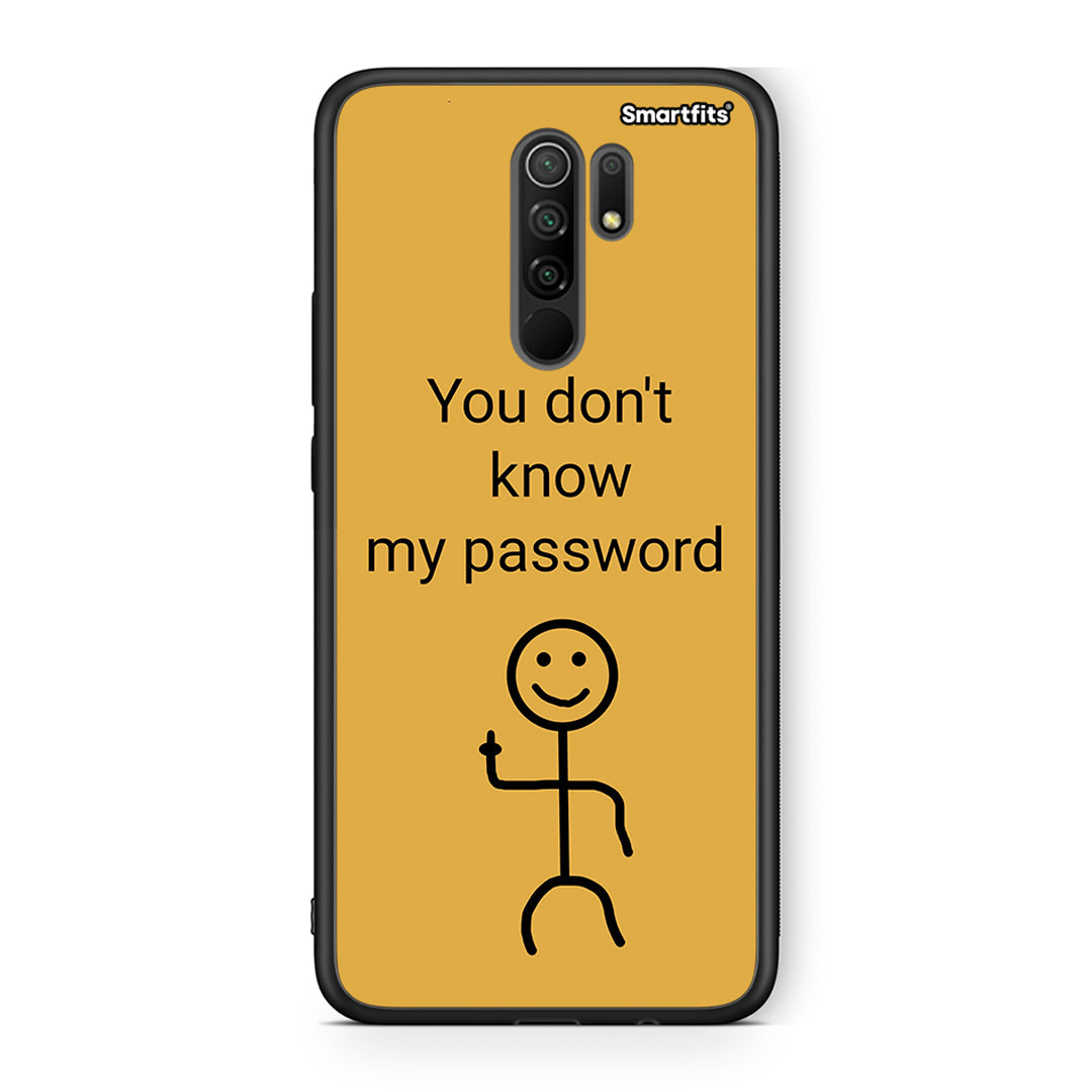 Xiaomi Redmi 9 / 9 Prime My Password Θήκη από τη Smartfits με σχέδιο στο πίσω μέρος και μαύρο περίβλημα | Smartphone case with colorful back and black bezels by Smartfits